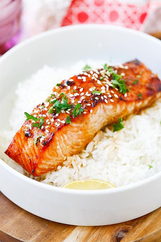 Salmon Fillet with Fragrant Rice
